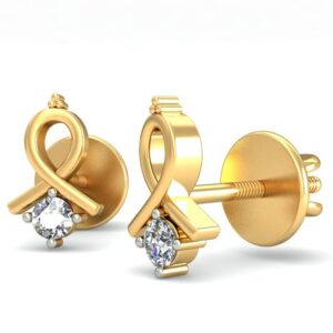 Gold gorgeous design diamond earrings ber 020