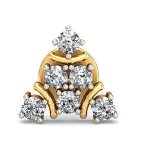 Gold designer diamond earrings ber 017