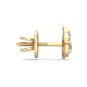 Gold unique daily wear earrings ber 009