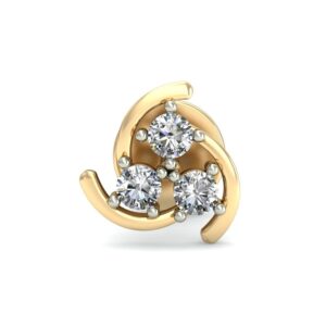Gold unique daily wear earrings ber 009