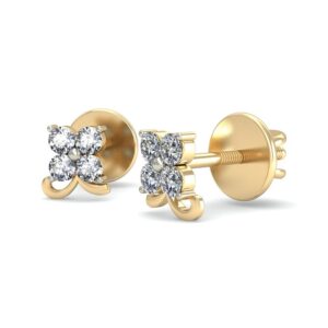 Gold pretty daily wear earrings ber 008