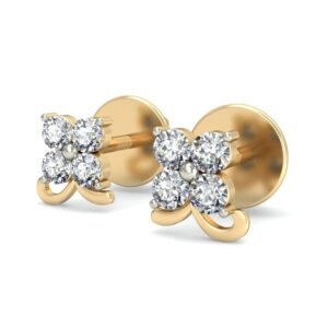 Gold pretty daily wear earrings ber 008
