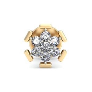 Gold attractive floral daily wear earrings ber 006