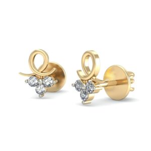 Gold dazzling daily wear earrings ber 005