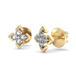 Gold stunning daily wear earrings ber 003