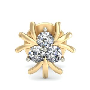 Gold elegant daily wear earrings ber 001