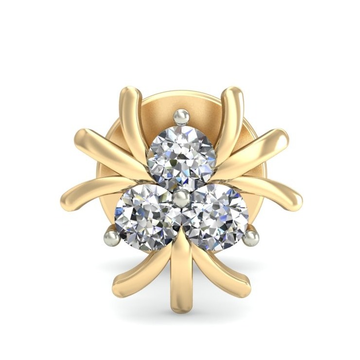 Gold elegant daily wear earrings ber 001 - Image 2