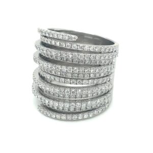 Party Wear Diamond Ring 10k Gold & Natural Diamonds Ladies Ring .