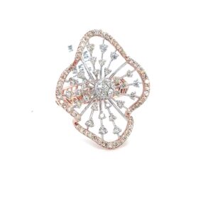 14Kt Rose Gold Natural Diamond Necklace earrings , ring & Bracelet .