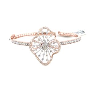 14Kt Rose Gold Natural Diamond Necklace earrings , ring & Bracelet .