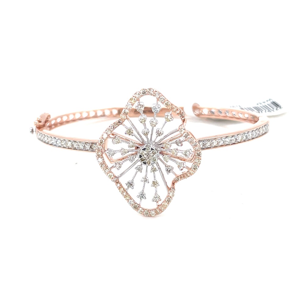 14Kt Rose Gold Natural Diamond Necklace  earrings , ring & Bracelet .
