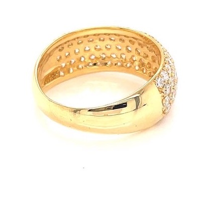 Iced Out Diamond Ring ,18K Gold , Best Design Ring - Image 5