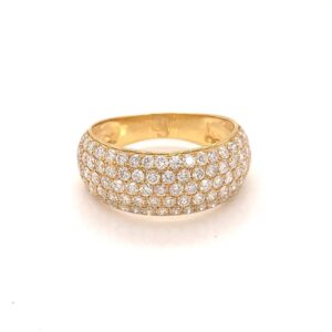 Iced Out Diamond Ring ,18K Gold ,  Best Design Ring