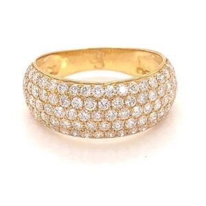 Iced Out Diamond Ring ,18K Gold ,  Best Design Ring