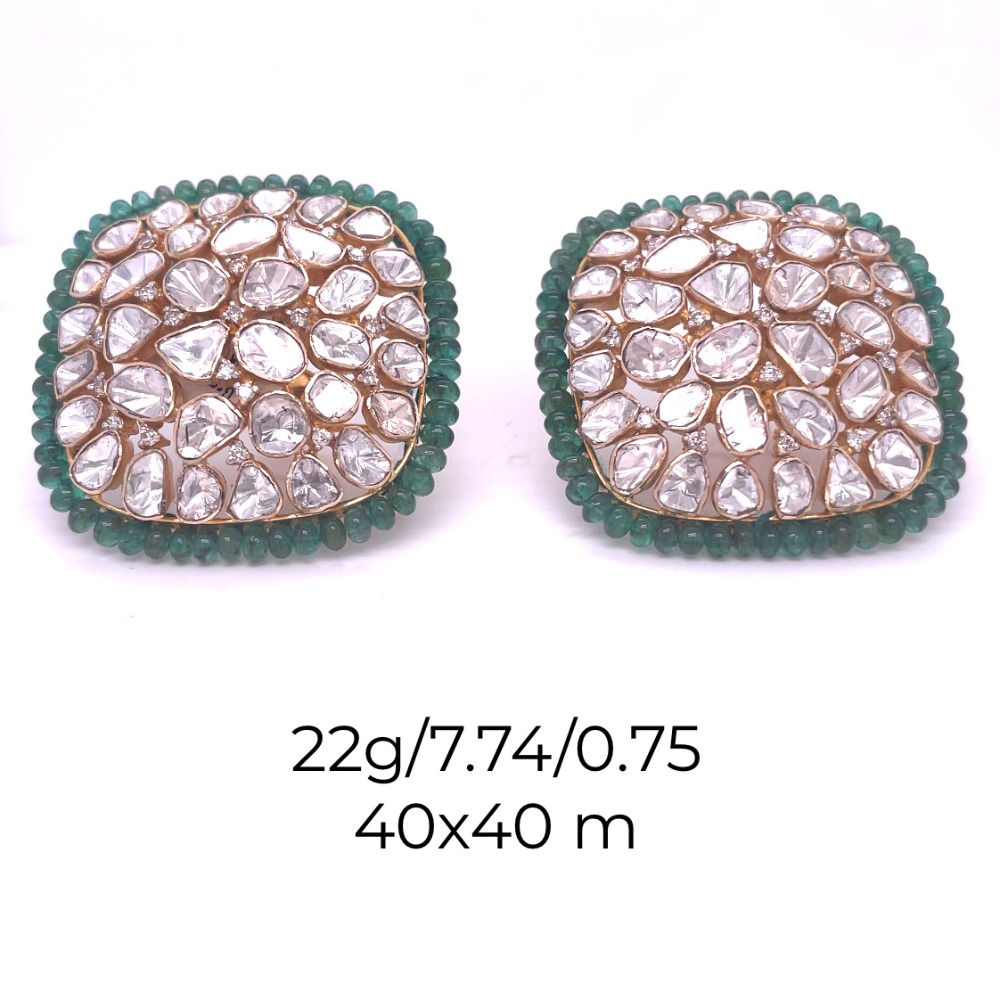 polki Diamonds Earrings