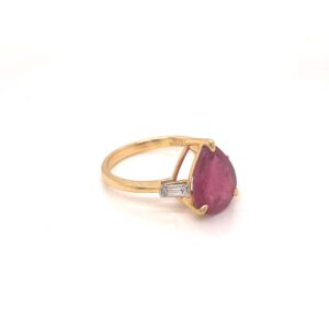 Natural ruby ring