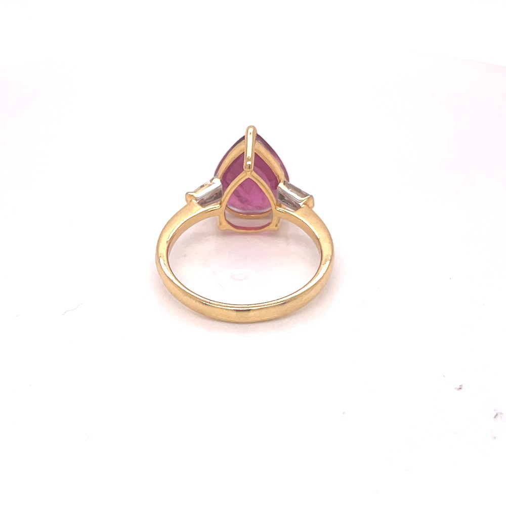 Natural ruby ring