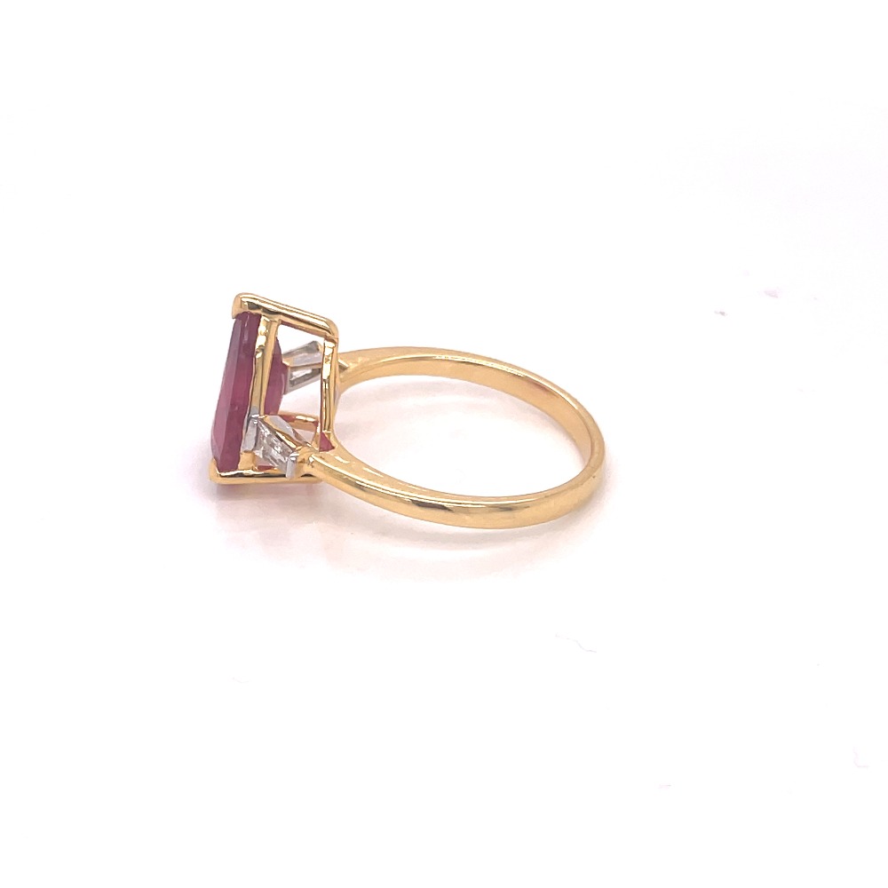 Natural ruby ring
