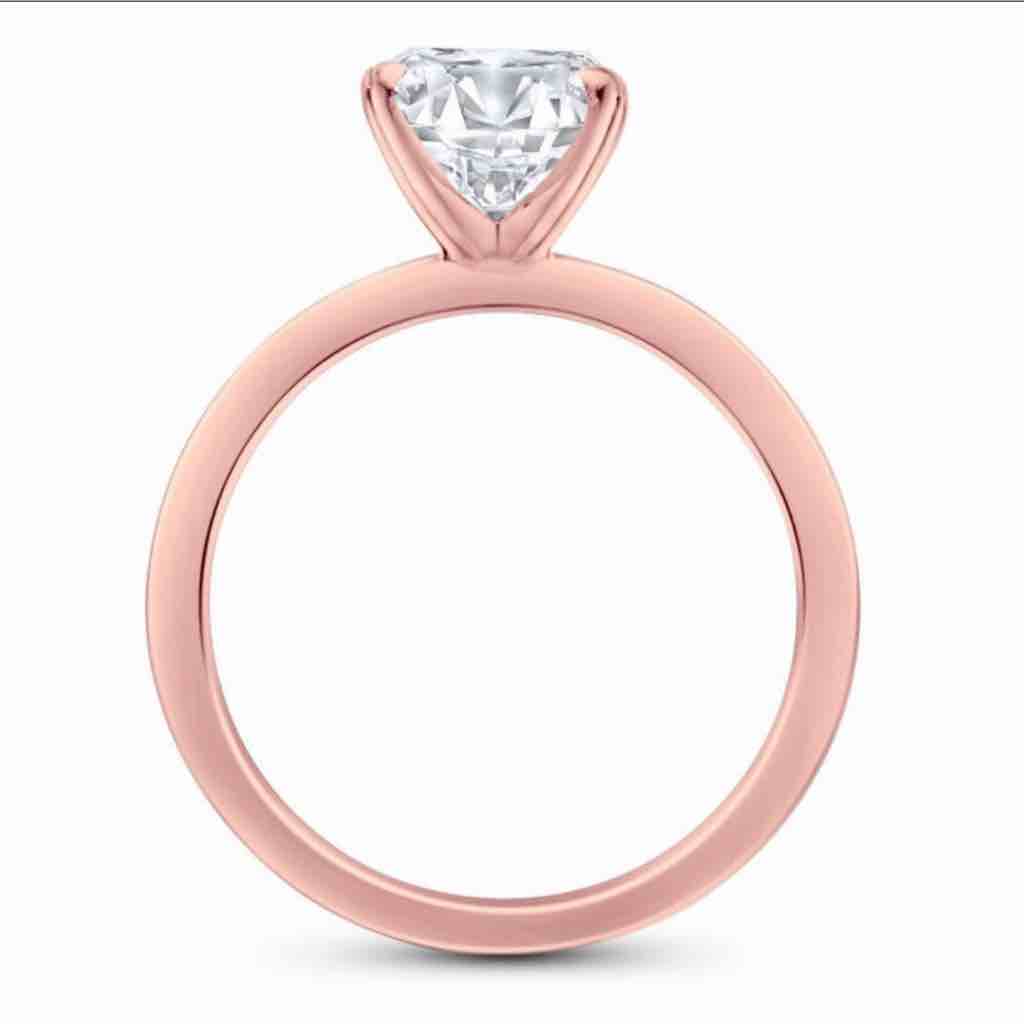 2 Cts Oval Shape Moissanite Diamond Engagemen Ring .