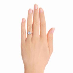 14k Gold with Moissanite Diamond Studded Solitares Ring for Wedding , Engagements etc