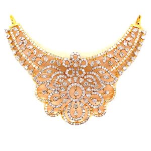 Natural diamond mangalsutra pendant , 14kt gold