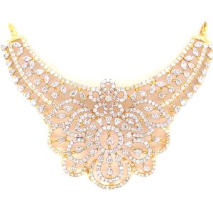 Natural diamond mangalsutra pendant , 14kt gold