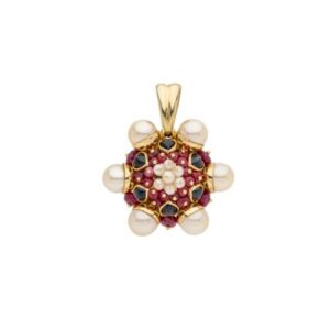 Gold cocktail diamond pendants