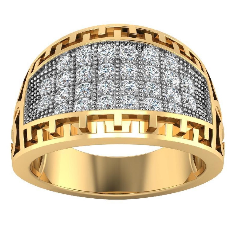 22K Gold Unique Diamond Ring JJJGR59