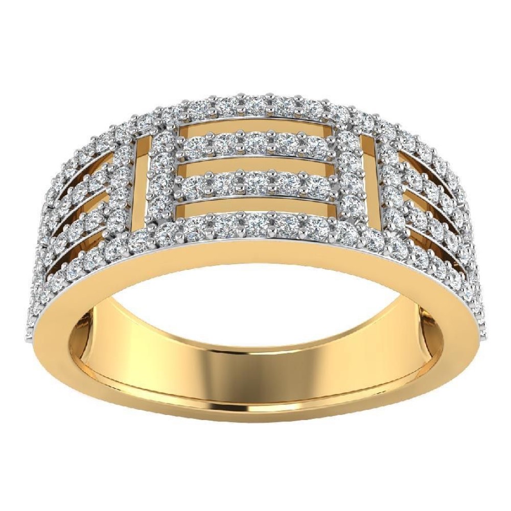 22K Gold Classic Diamond Ring JJJGR55