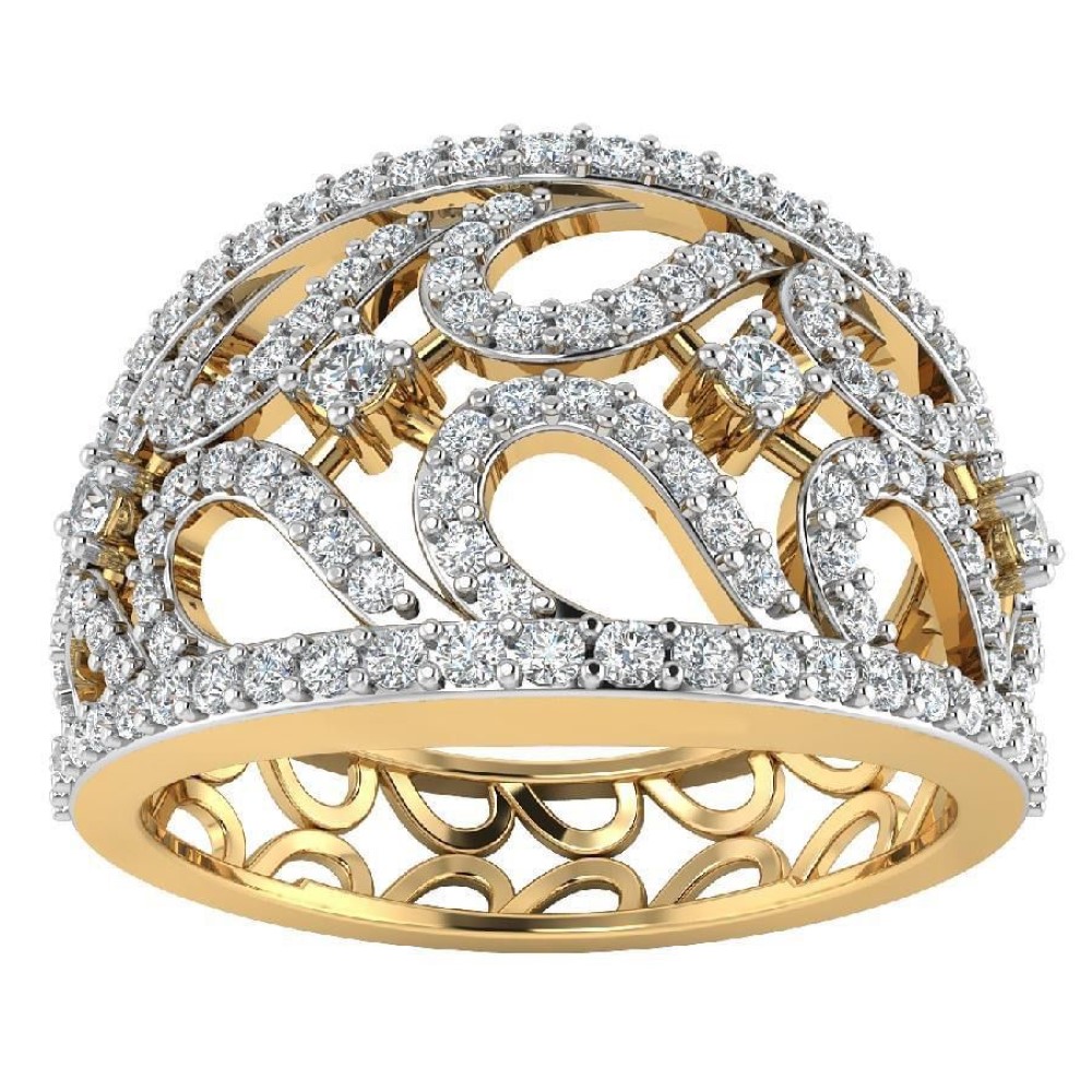 22K Gold Antique Diamond Ring JJJGR49
