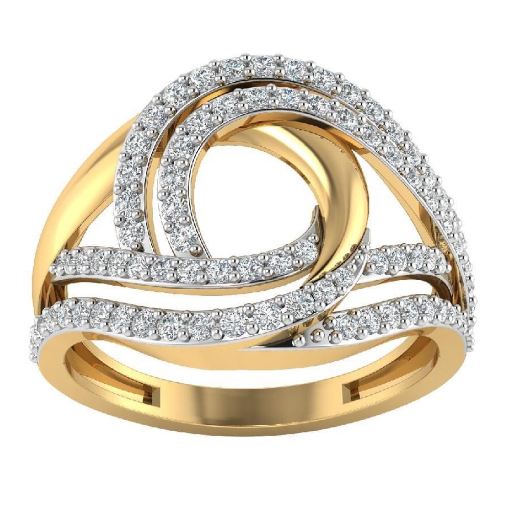 22K Gold Delicate Diamond Ring JJJGR39