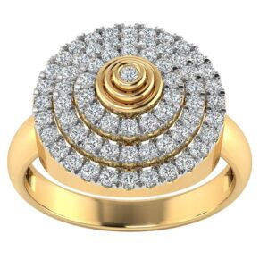 22K Gold Elegant Design Diamond Ring JJJGR35