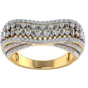 22K Gold Sparkling Diamond Ring JJJGR33