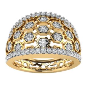 22K Gold Beautiful Diamond Ring JJJGR28