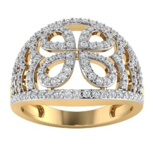 22K Gold Glorious Diamond Ring JJJGR46