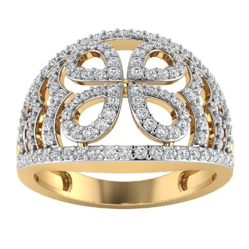 22K Gold Glorious Diamond Ring JJJGR46