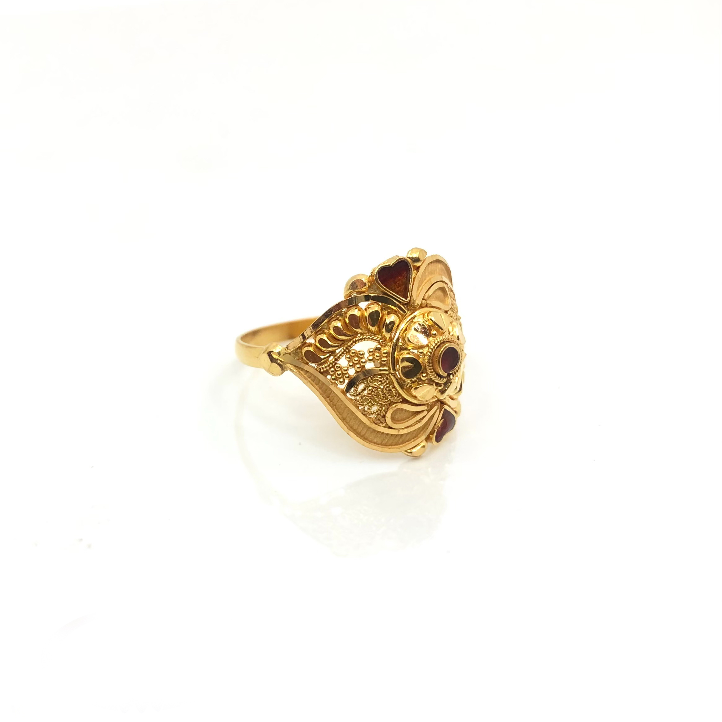 22K Gold Designer Rings JJJGR17