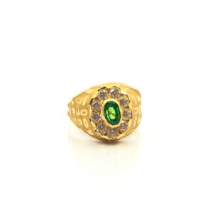 22K Gold Sparkling Rings JJJGR12