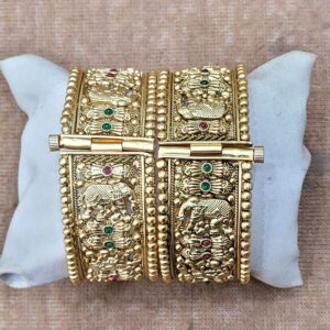 Rajwadi Elephant Design Wedding Kada