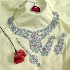 c.z diamond western necklace set