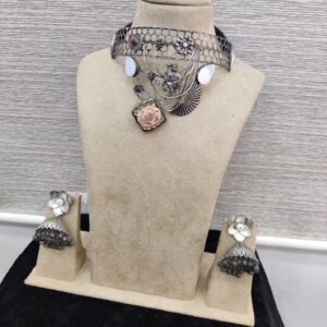Oxidised Antique Necklace Set