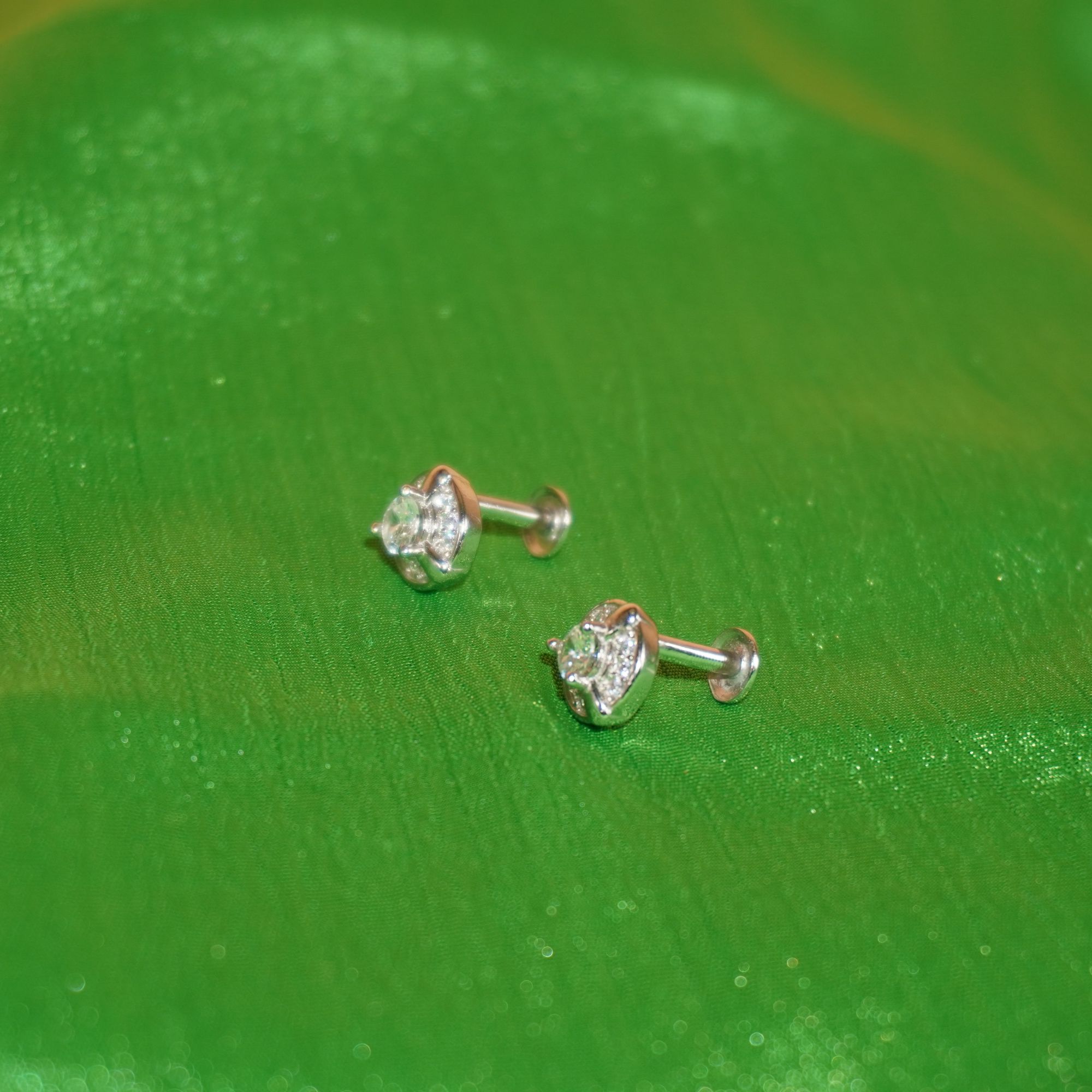 925 Silver Diamond Studs