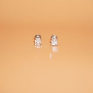 925 Silver Square Diamond Studs