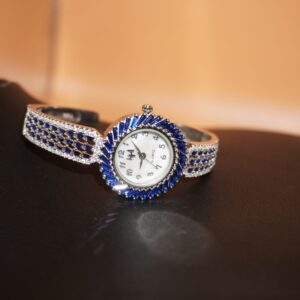 925 Silver Fancy Diamond Watch