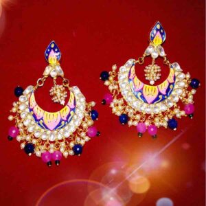 Meenakari earrings