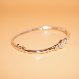 925 Silver Fancy Diamond Kada 121R145