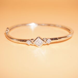 925 Silver Fancy Diamond Kada 121R145