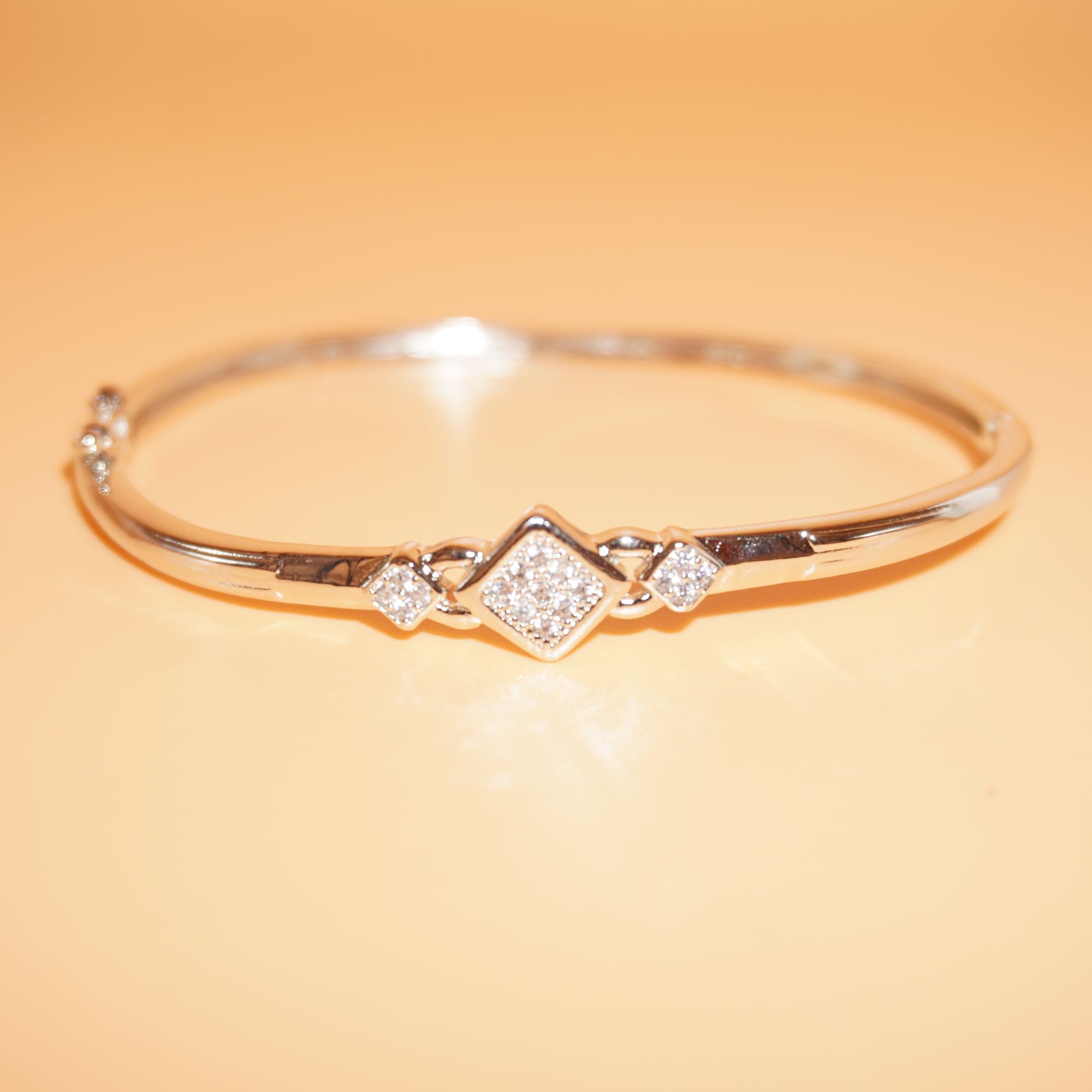 925 Silver Fancy Diamond Kada 121R145