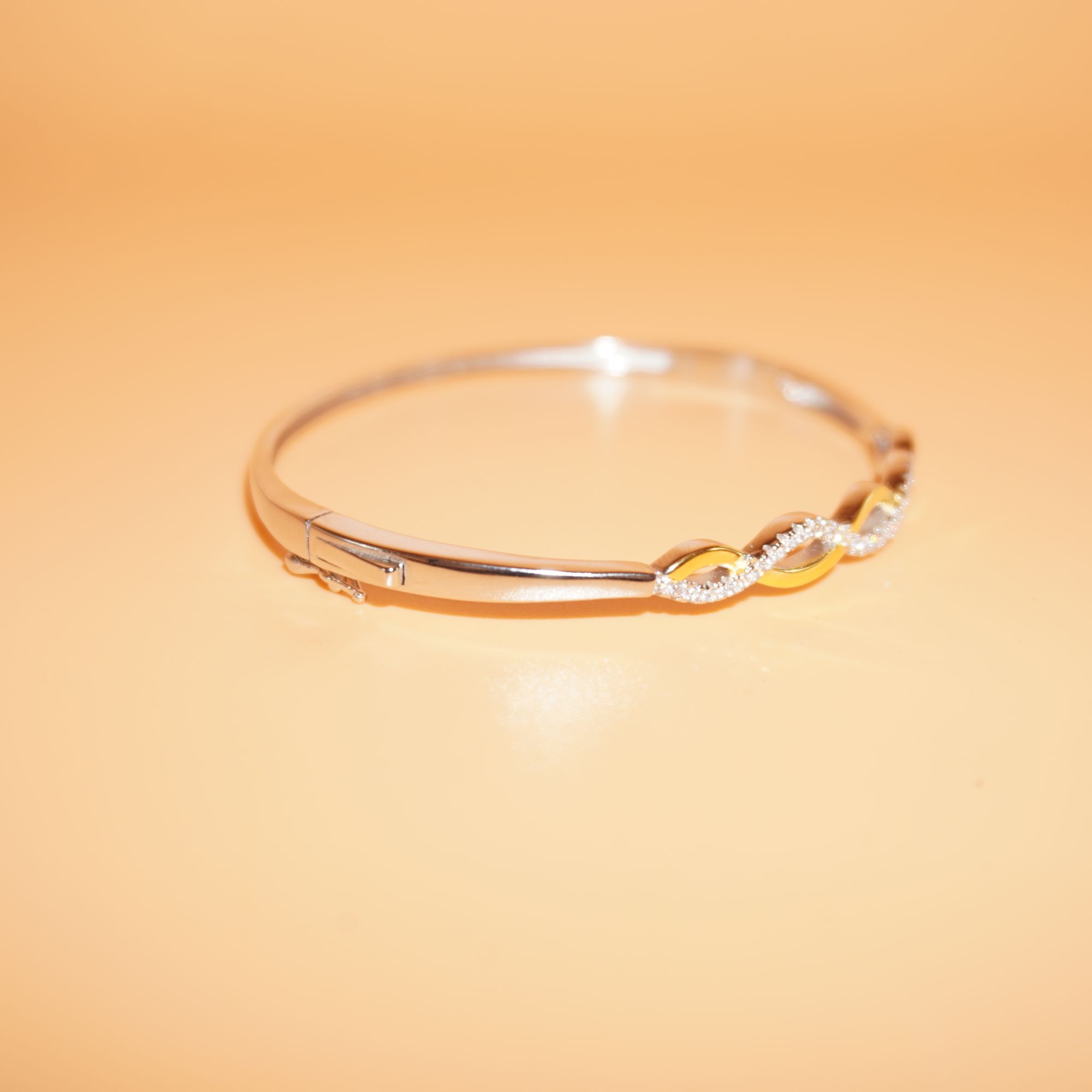 925 Silver Gorgeous Diamond Kada 121R142