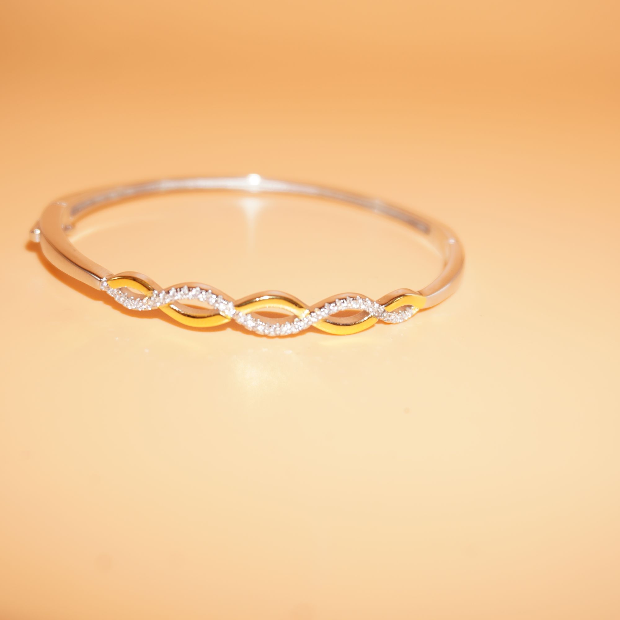 925 Silver Gorgeous Diamond Kada 121R142